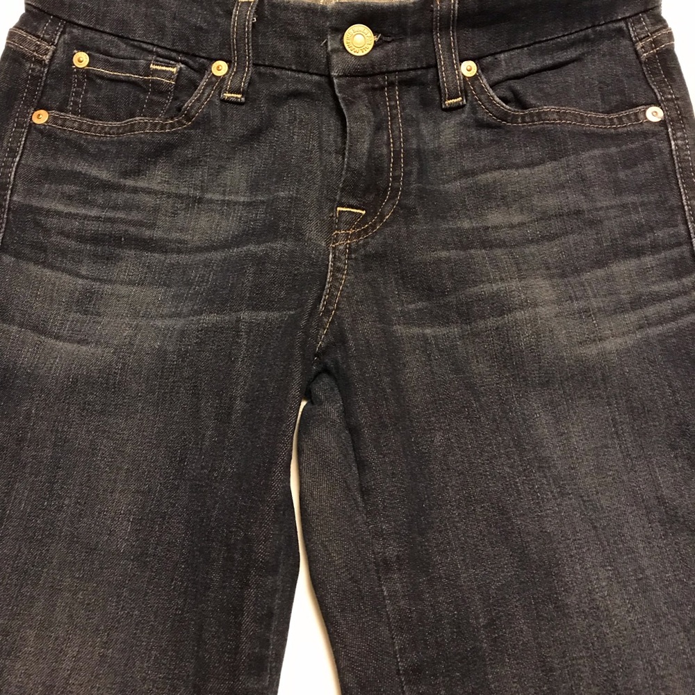 SEVEN FOR ALL MANKIND WOMENS SIZE 26 X 31 WITH  LOW RISE WAIST AND FLARED LEG